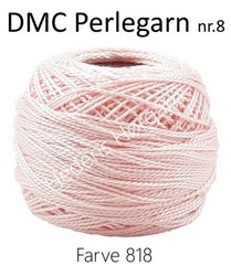 DMC Perlegarn nr. 8 farve 818